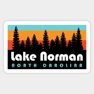 Lake Norman NC Lake Norman North Carolina Retro Vintage Magnet